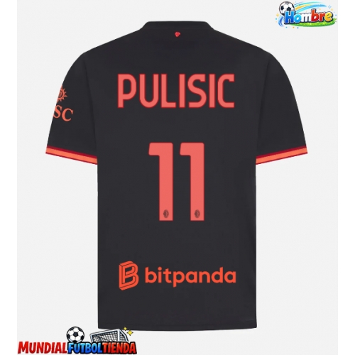 Camiseta AC Milan Christian Pulisic #11 Tercera Equipación Replica 2026-27 mangas cortas